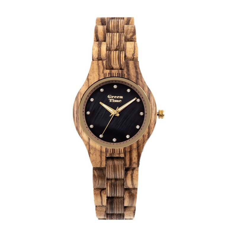 MONTRE GREEN TIME EN BOIS ET OXYDES DE ZIRCONIUM