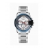 Montre Lee Cooper homme acier bracelet argenté cadran blanc