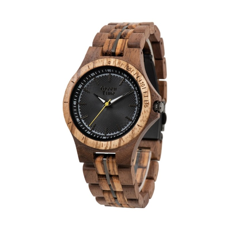 MONTRE GREEN TIME EN BOIS BICOLORE