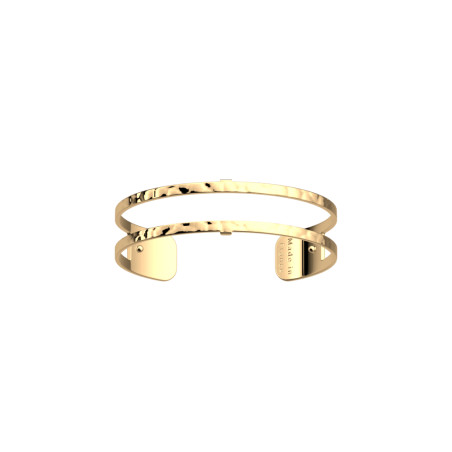 Manchette Pure Martelée 14 mm dorée