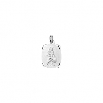 Médaille St Christophe argent rhodié