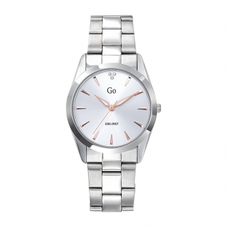 MONTRE GO acier couleur argent