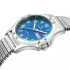 Montre homme Certus bracelet argenté cadran bleu