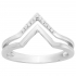 Bague argent femme phebus motif V