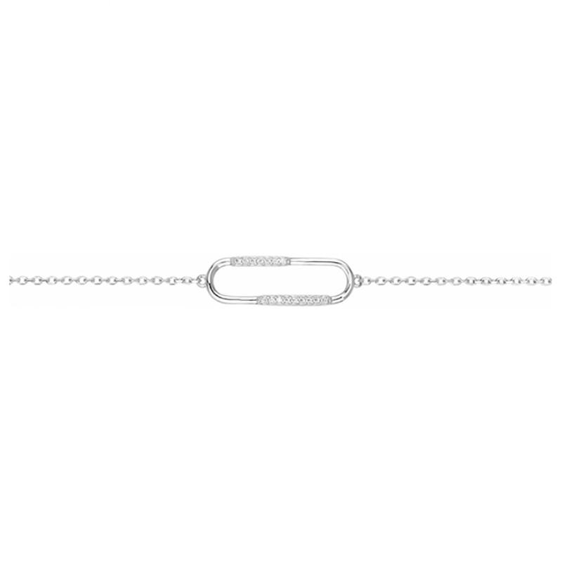 Bracelet argent femme Phebus motif maillon 