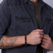 Bracelet Phebus cuir tressé Bracelet Phebus cuir tressé
