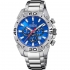 Montre homme Festina acier argenté cadran bleu