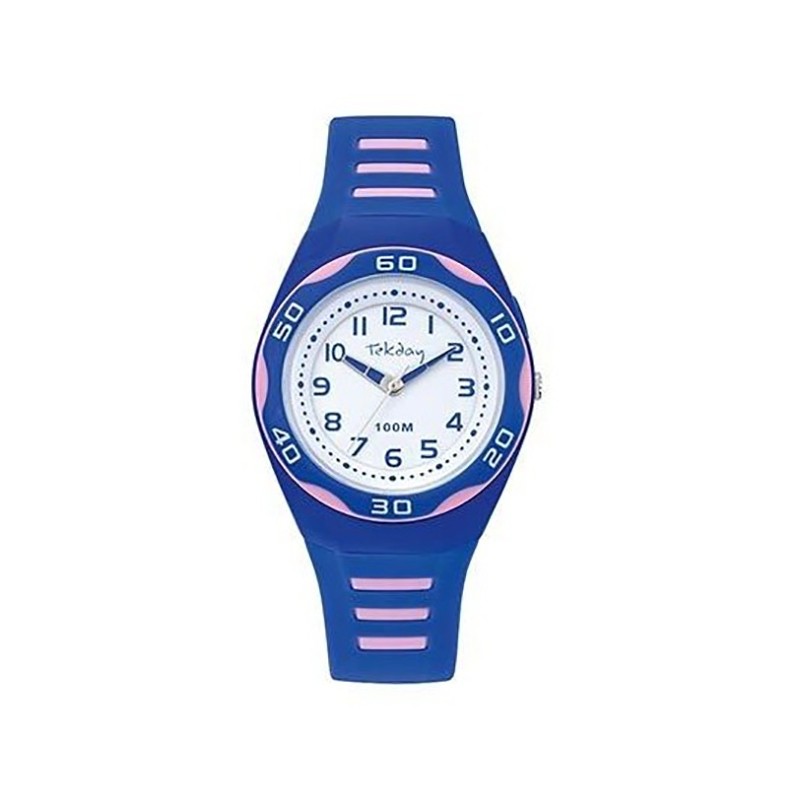 Montre enfant sport bleue et rose