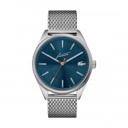 Montre Homme Lacoste Héritage bleue maille milanaise grise Montre Homme Lacoste Héritage bleue maille milanaise grise