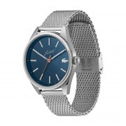 Montre Homme Lacoste Héritage bleue maille milanaise grise Montre Homme Lacoste Héritage bleue maille milanaise grise