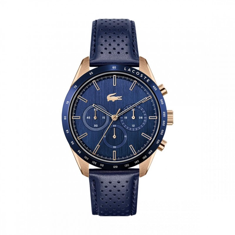 Montre Homme Lacoste Boston en cuir bleu