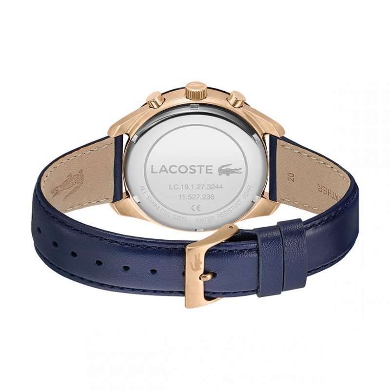 Montre Homme Lacoste Boston en cuir bleu