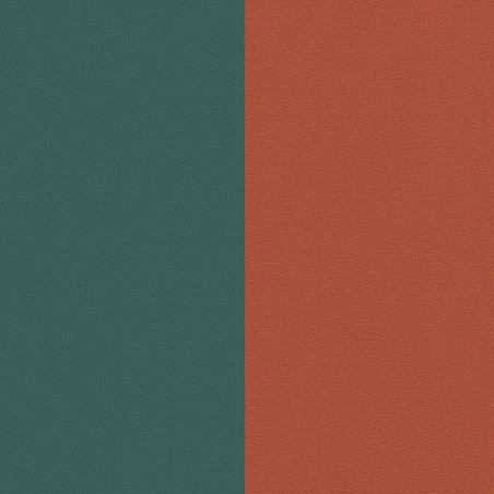 Vinyle simili pour bague 8 mm Les Georgettes Bleu minéral/ Argile rose