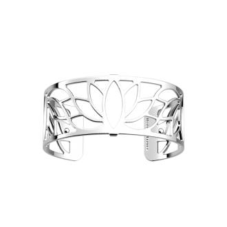 Manchette lotus 25 mm couleur argent