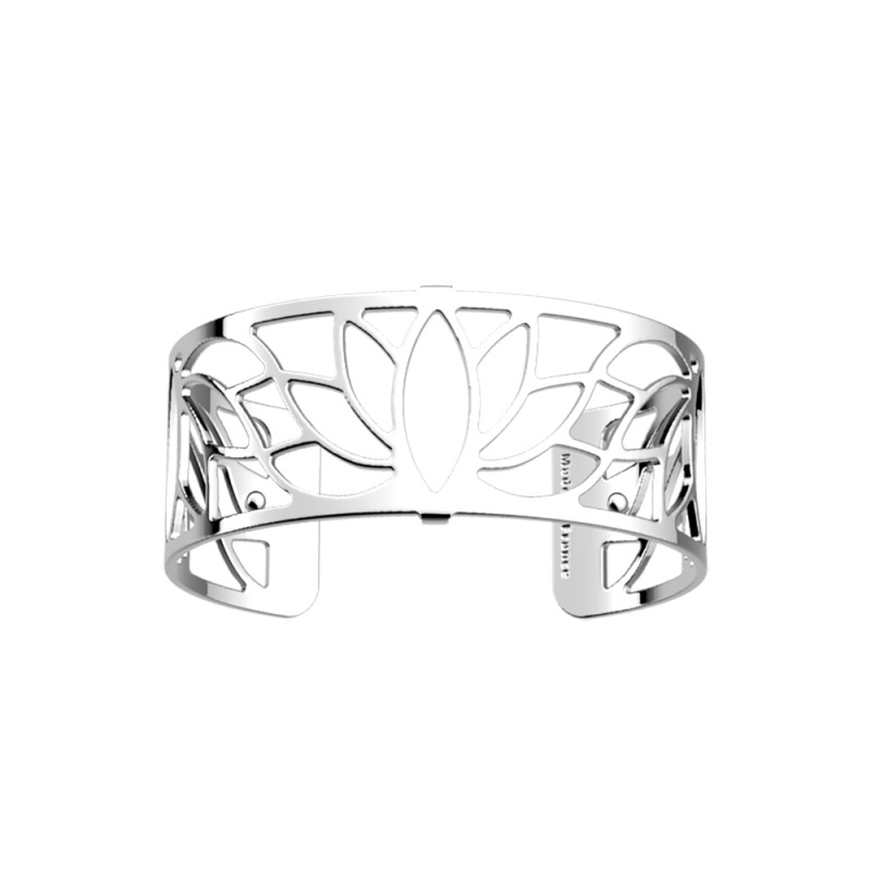 Manchette lotus 25 mm couleur argent