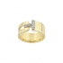 Bague Femme Guy Laroche revers plaqé or et oxydes de zirconium