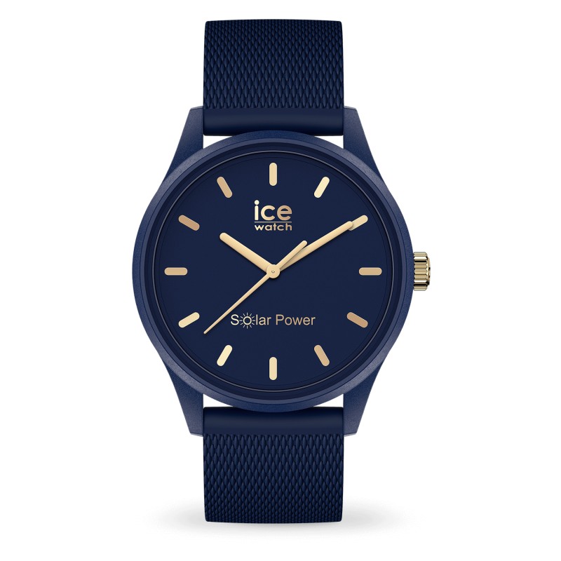 Montre Solar Power navy gold Ice-Watch Medium