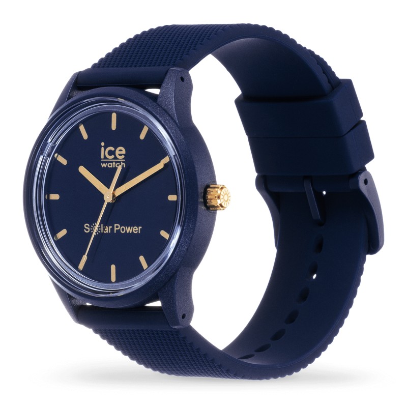 Montre Solar Power navy gold Ice-Watch Medium