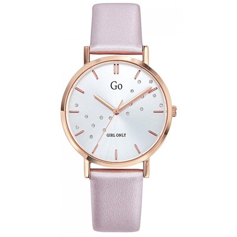 MONTRE GO CUIR ROSE