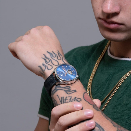 Montre montignac automatique bleu