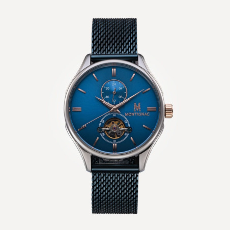 Montre montignac automatique bleu