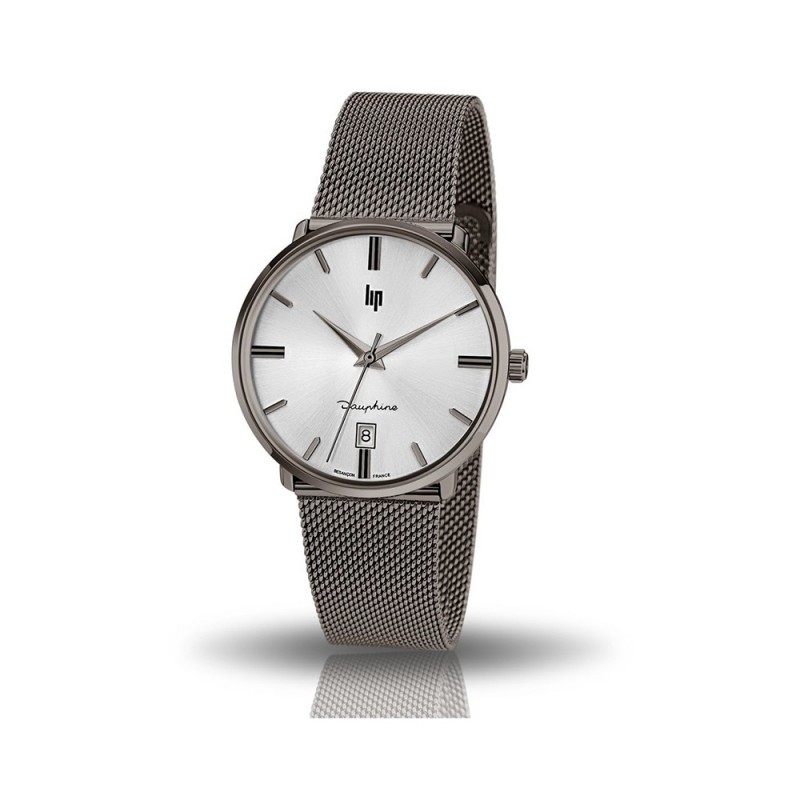 Montre Lip Dauphine 38 grise 