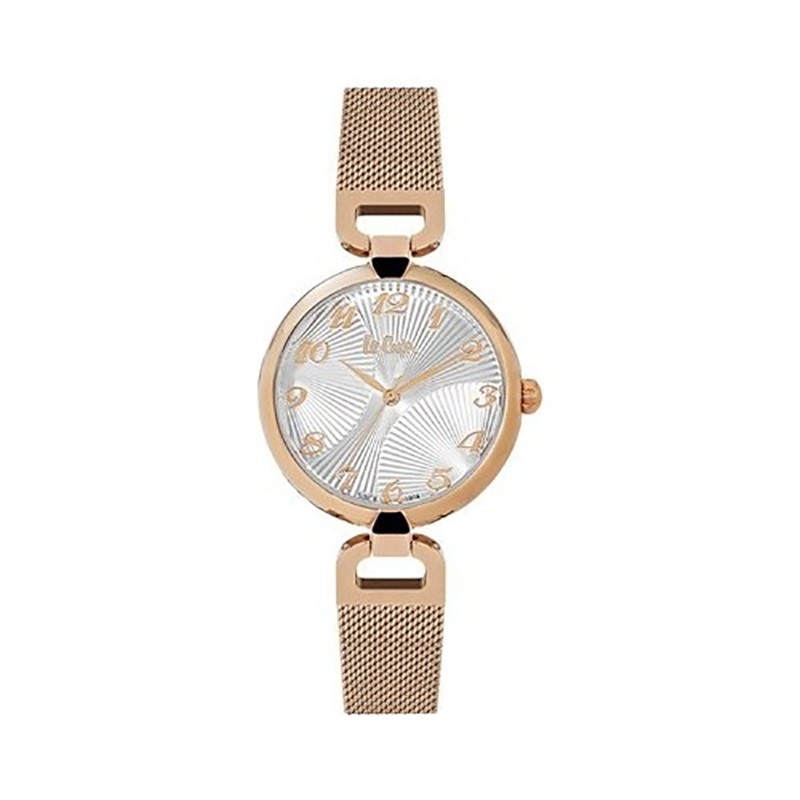 Montre femme Lee Cooper acier doré rose