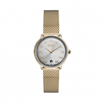 Montre Lee Cooper femme acier doré 