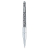 Stylo à bille Swarovski Crystalline Nova métal couleur argent et cristaux gris