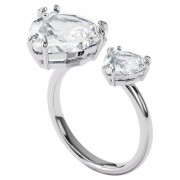 Bague ouverte Millenia swarovski métal rhodié argenté Bague ouverte Millenia swarovski métal rhodié argenté