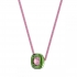 Collier femme swarovski collection Dulcis vert et rose