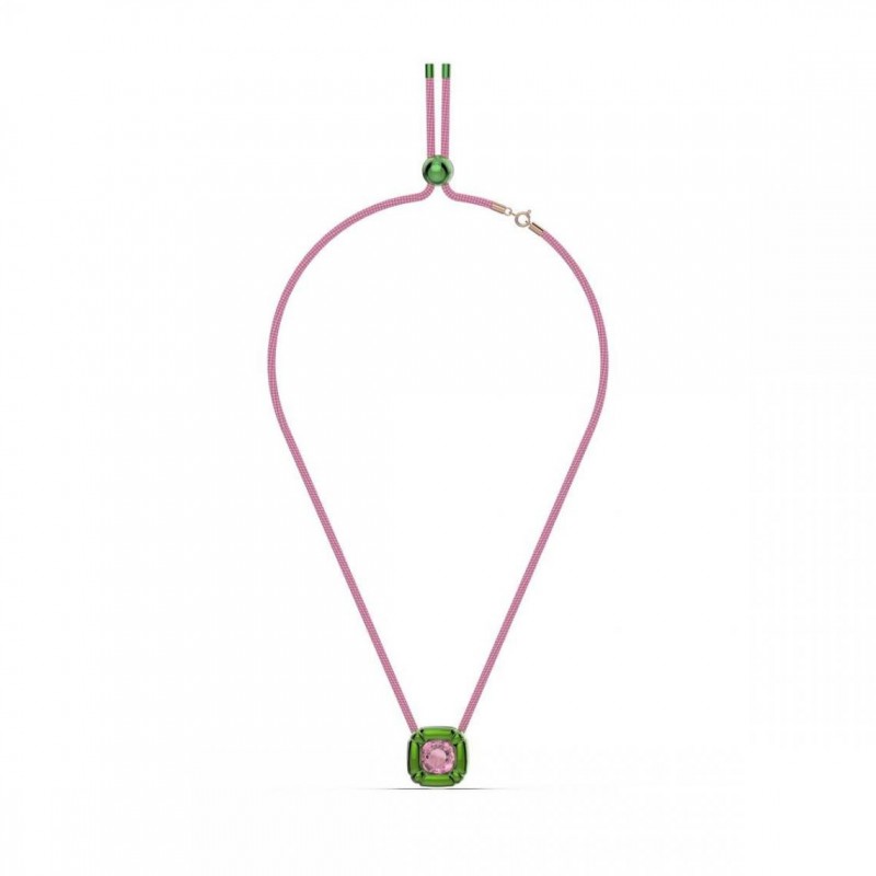 Collier femme swarovski collection Dulcis vert et rose