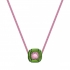 Collier femme swarovski collection Dulcis vert et rose