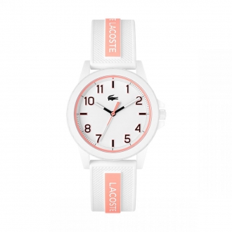 Montre femme TEEN/RIDER BRACELET SILICONE BLANC ET ROSE