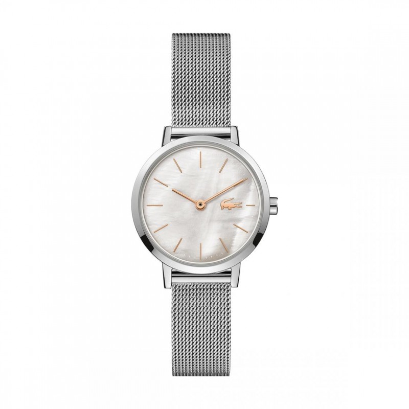 Montre Femme Lacoste mini MOON cuir rose pastel