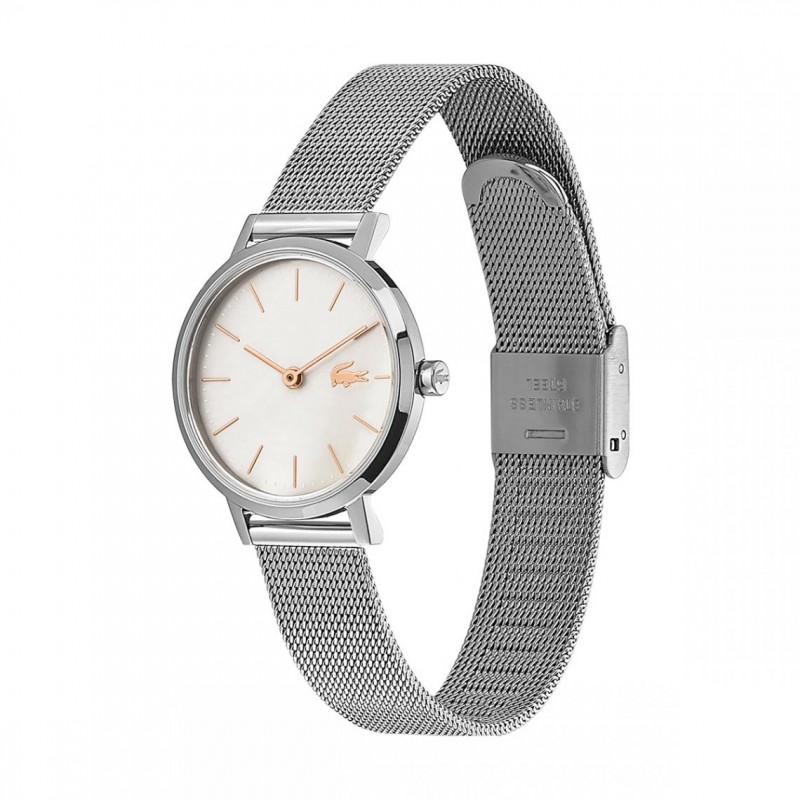 Montre Femme Lacoste mini MOON cuir rose pastel