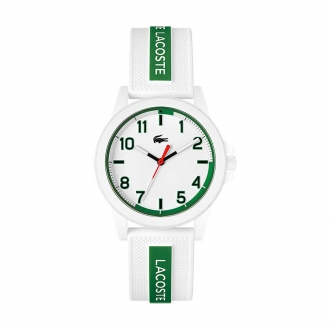 Montre femme TEEN/RIDER BRACELET SILICONE BLANC ET vert 