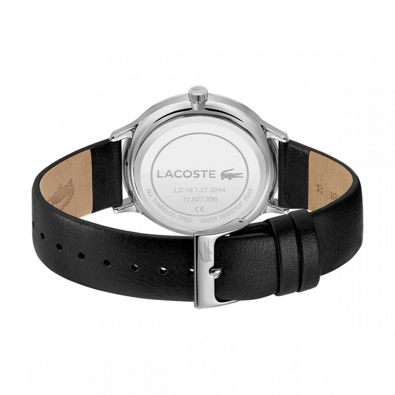 Montre Homme Lacoste Club bracelet cuir noir