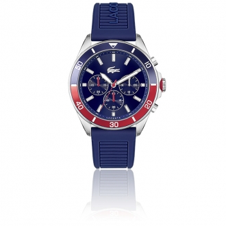 Montre Homme Lacoste TIEBREAKER bracelet silicone bleu