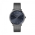 Montre homme boss acier noir bracelet milanais