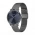 Montre homme boss acier noir bracelet milanais