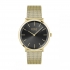 Montre homme boss acier noir bracelet milanais