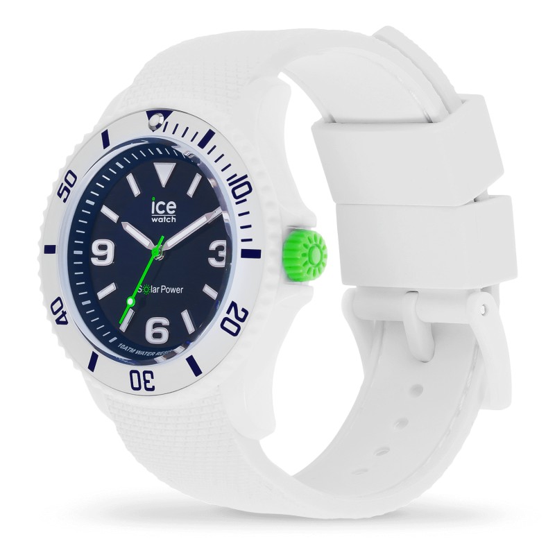 Montre Ice Watch sixty nine white blue Solar Medium