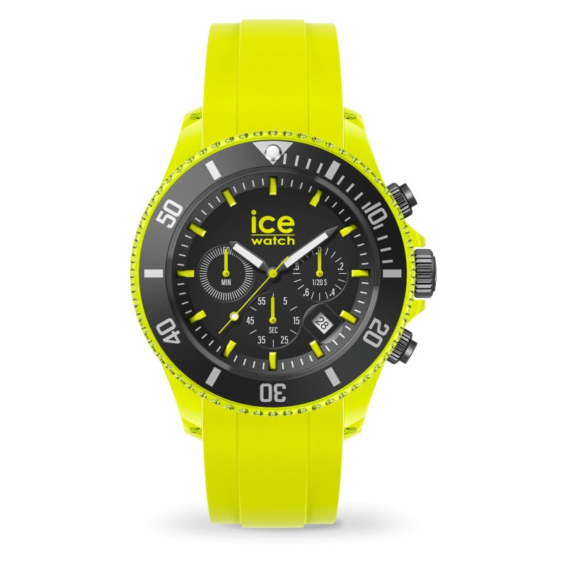 Montre Ice Watch Chrono neon yellow Large