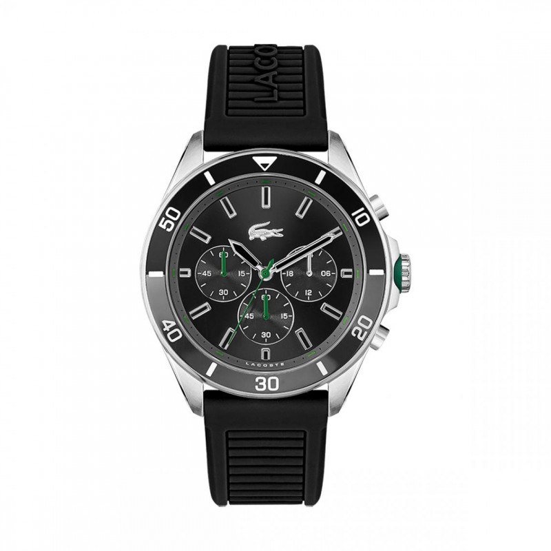 Montre Homme Lacoste TIEBREAKER bracelet silicone noir