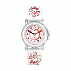 Montre Certus fille bracelet cuir blanc