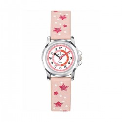 Montre Certus fille bracelet cuir blanc motif étoile