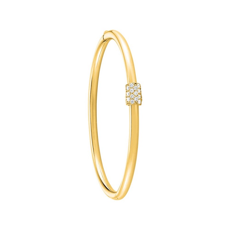 Bracelet Jonc Charles Garnier argent doré