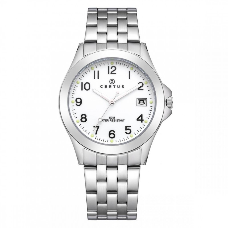 Montre analogique Certus bracelet acier argenté