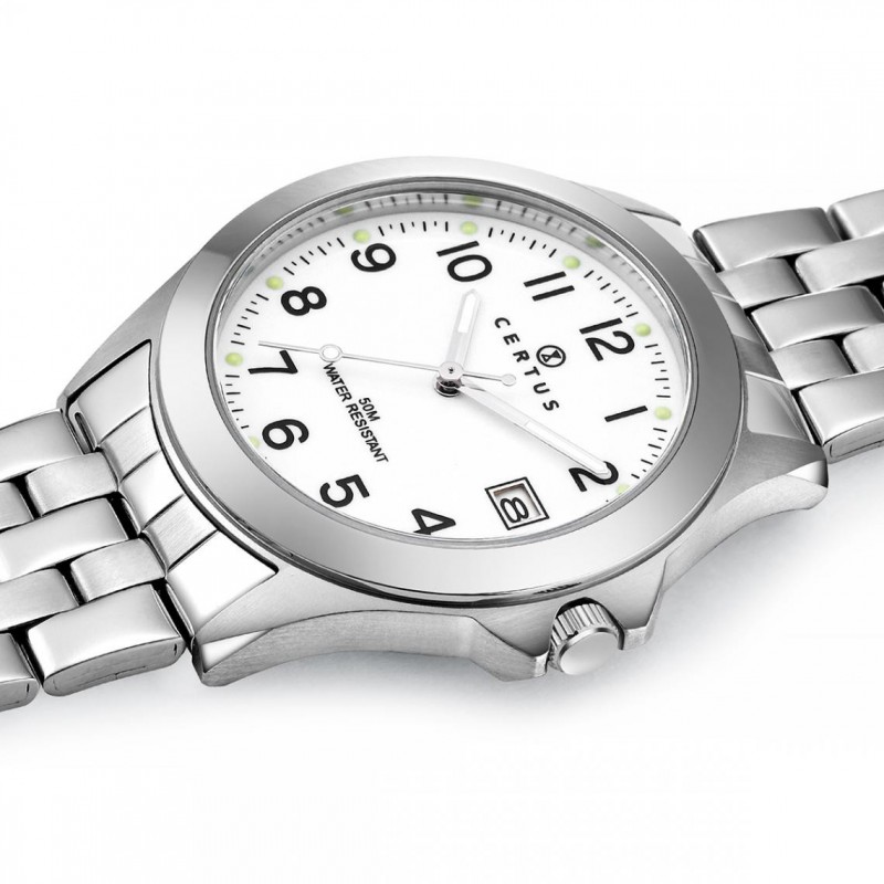 Montre analogique Certus bracelet acier argenté